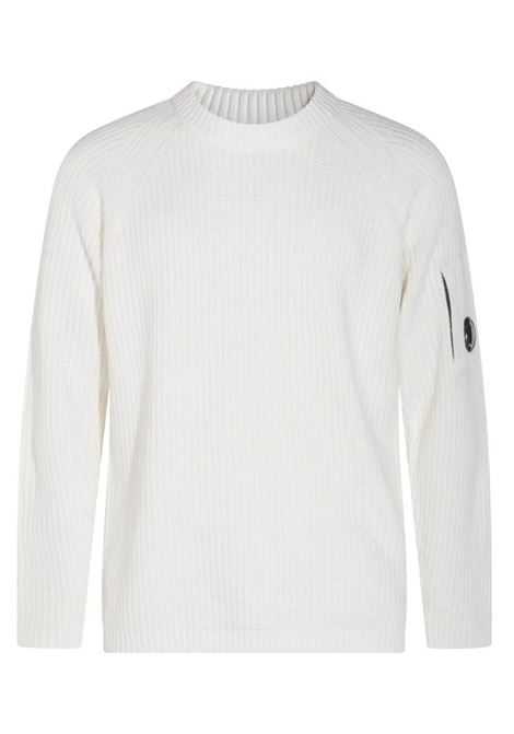 crewneck sweater man white C.P. COMPANY | 19CMKN023A-005558G103